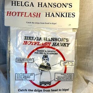 Menopause/Perimenopause Helga Hanson’s Hotflash hanky!